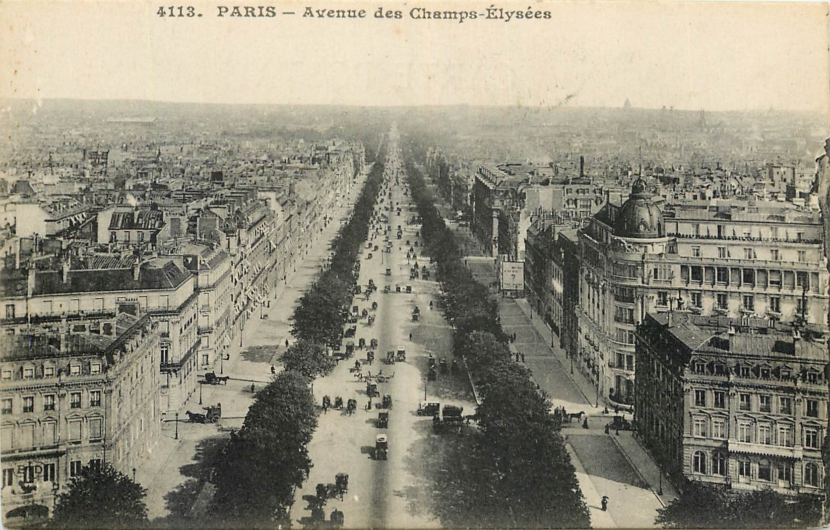 CPA Paris Avenue des Champs Elysees 