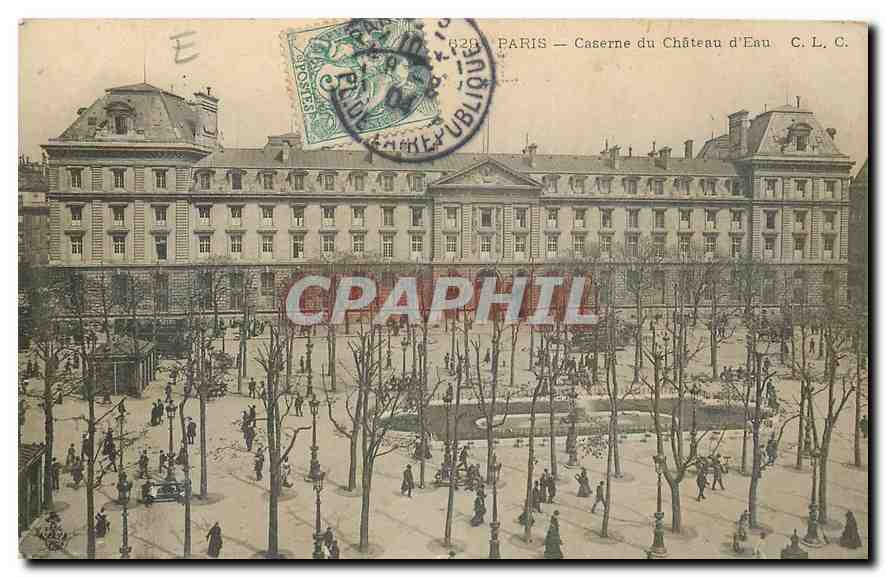 CPA Paris Caserne du Chateau d'Eau 