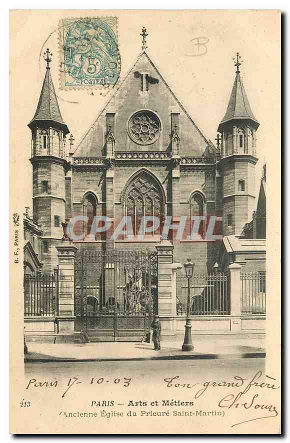 CPA Paris Arts et Metiers Ancienne Eglise du Prieure Saint Martin 