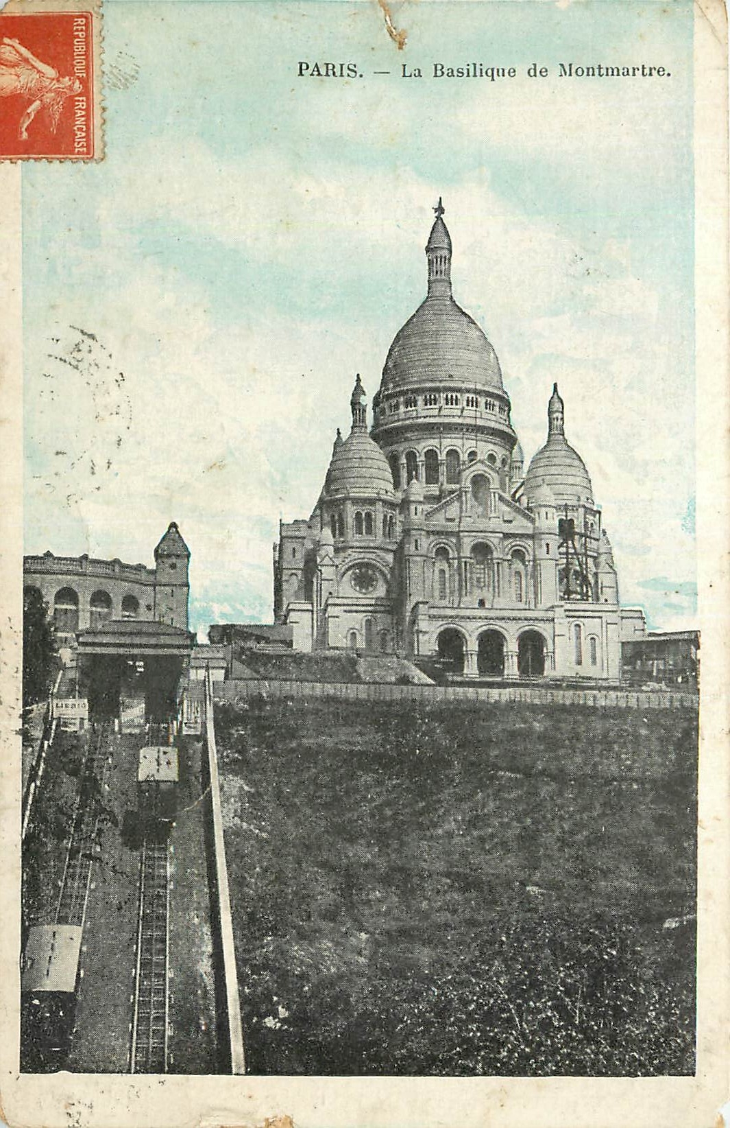 CPA Paris la Basilique de Montmartre 
