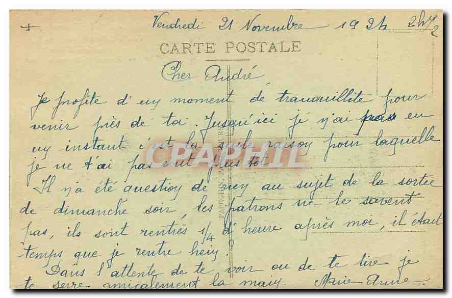 CPA Paris l'Arc de Triomphe et la Tombe du Soldat Inconnu  — Rückseite