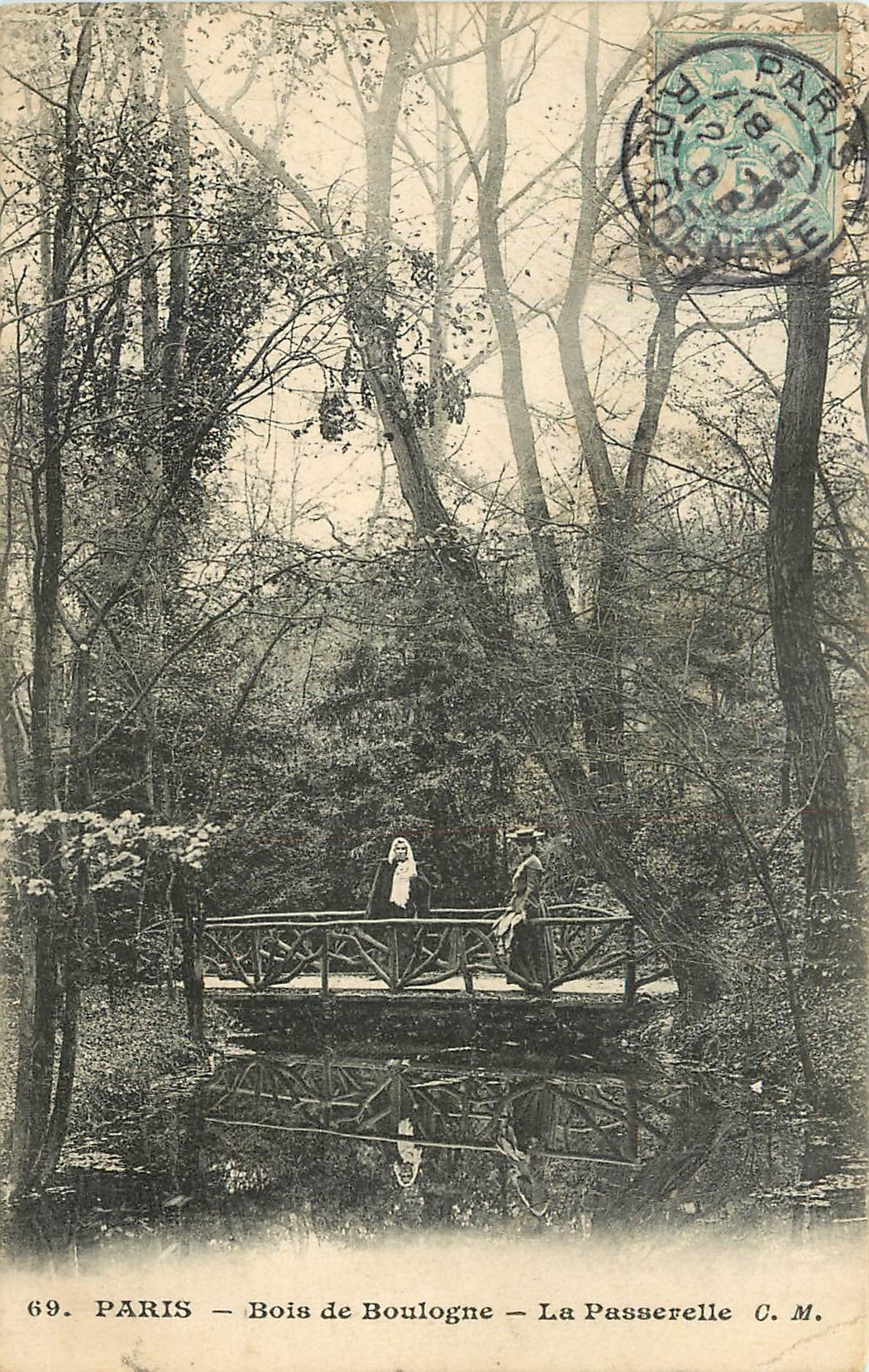 CPA Paris Bois de Boulogne la Passerelle 