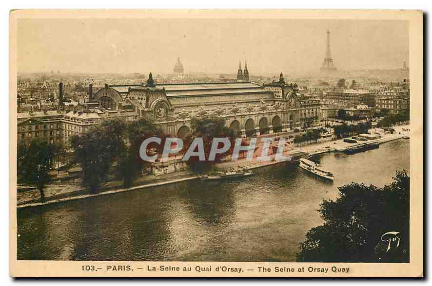 CPA Paris la Seine au Quai d'Orsay 
