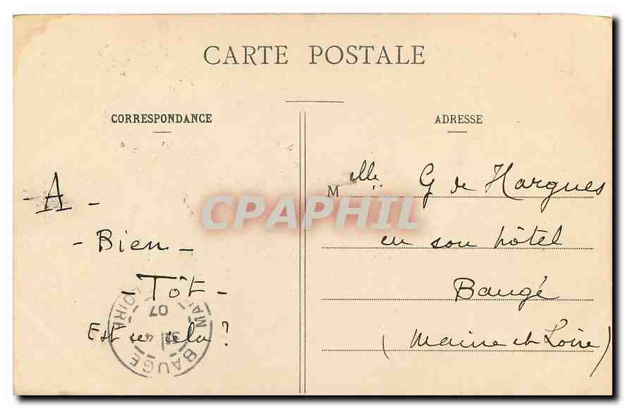 CPA Paris Rue de la Barre a Montmartre  — Rückseite