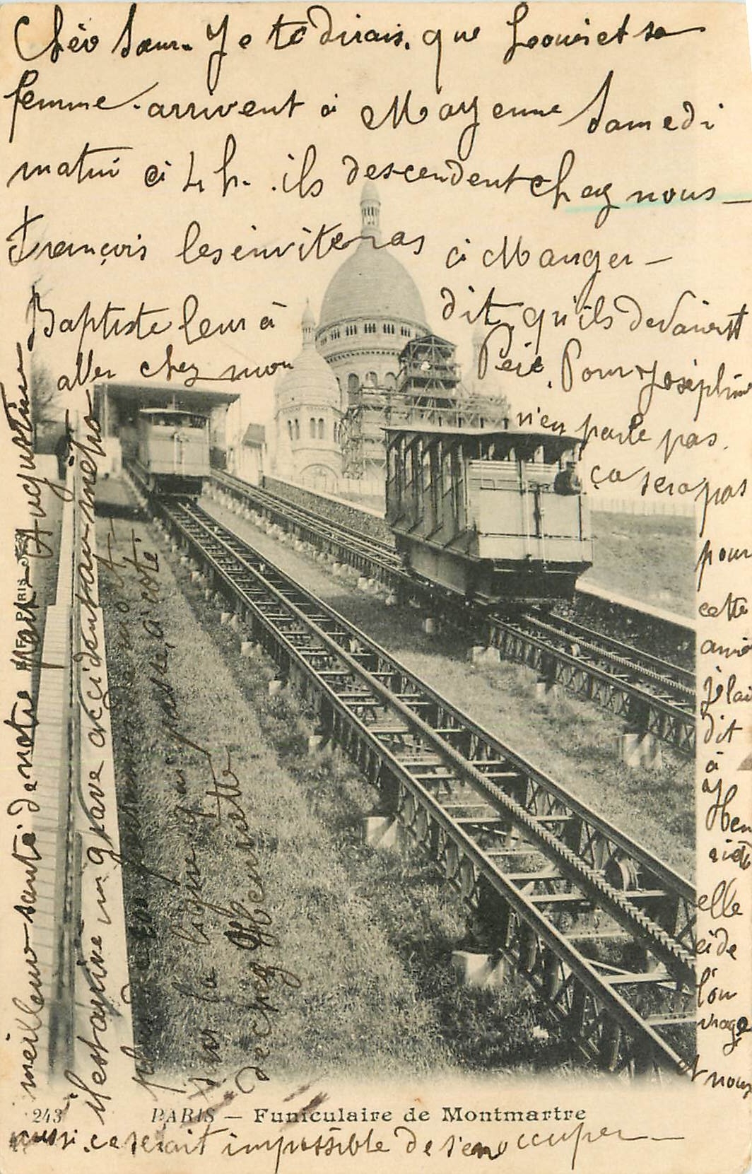 CPA Paris Funiculaire de Montmartre 