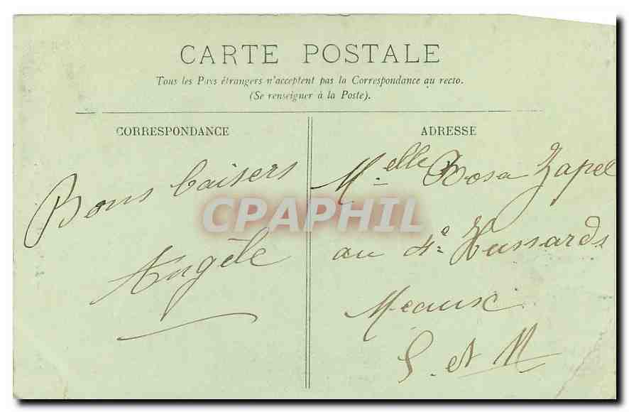 CPA Paris le Sacre Coeur  — Rückseite
