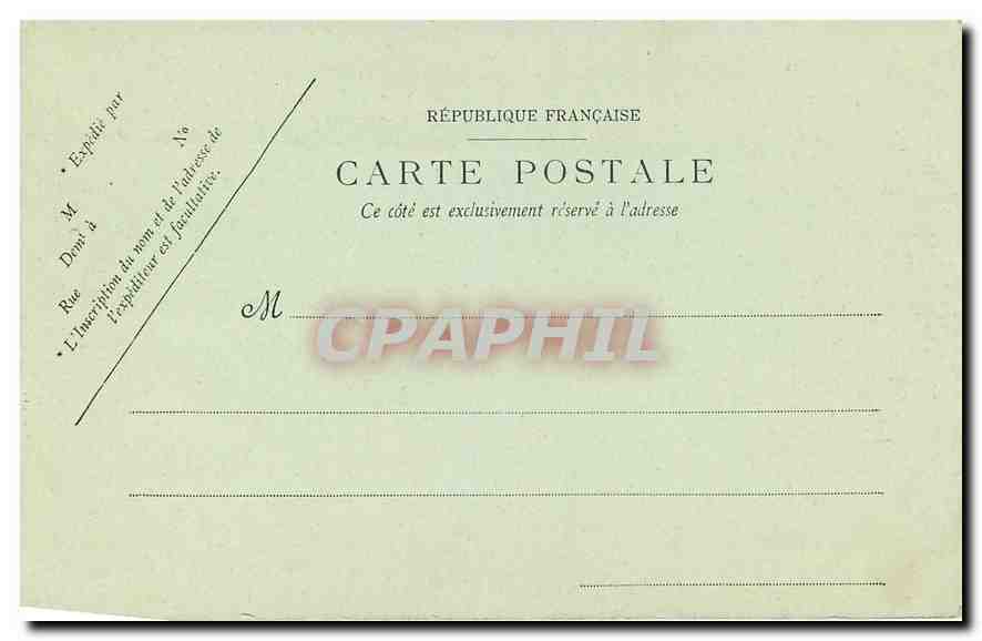 CPA Paris les Buttes Chaumont Pont suspendu  — Rückseite
