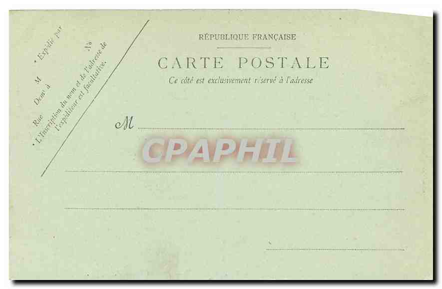 CPA Paris les Buttes Chaumont  — Rückseite