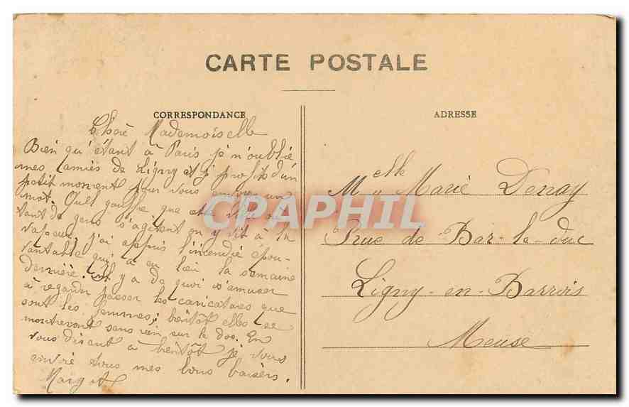 CPA Paris Basilique du Sacre Coeur de Montmartre la Nef et le Maitre Autel  — Rückseite