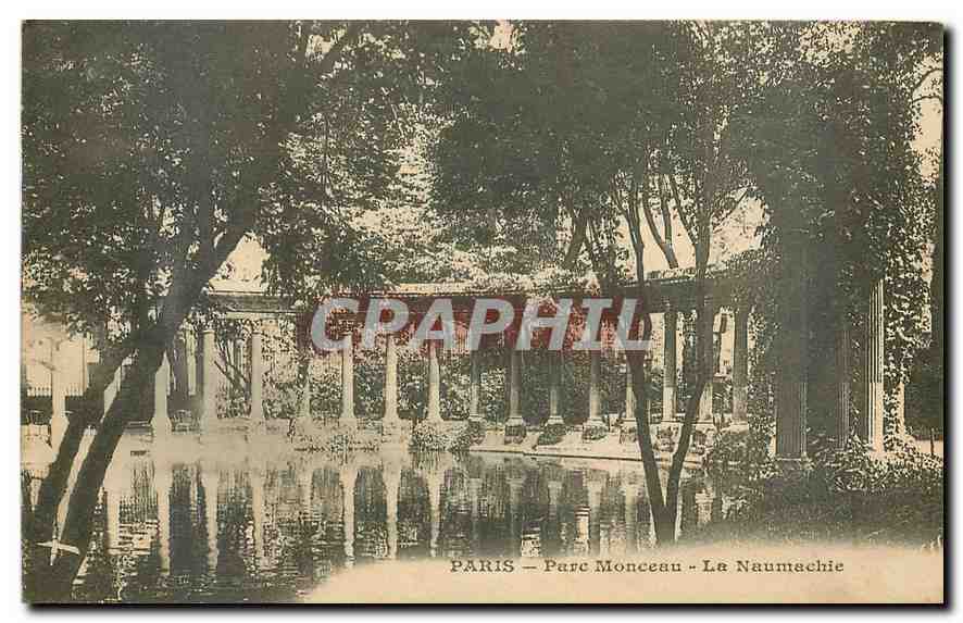 CPA Paris Parc Monceau la Naumachie 