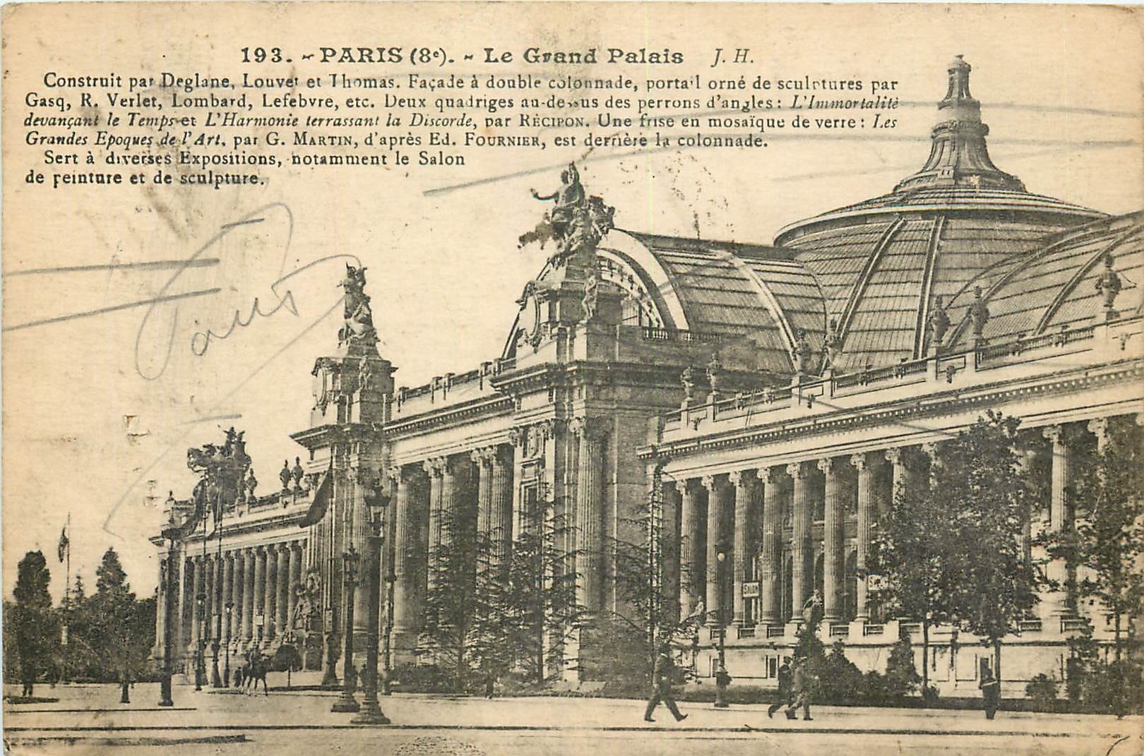 CPA Paris 8e le Grand Palais 