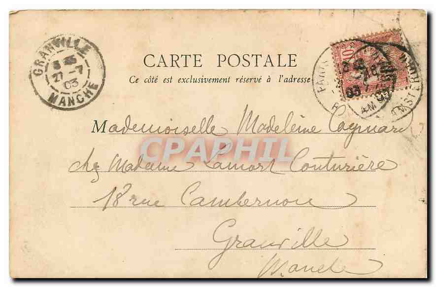 CPA Paris Jardin du Trocadero  — Rückseite
