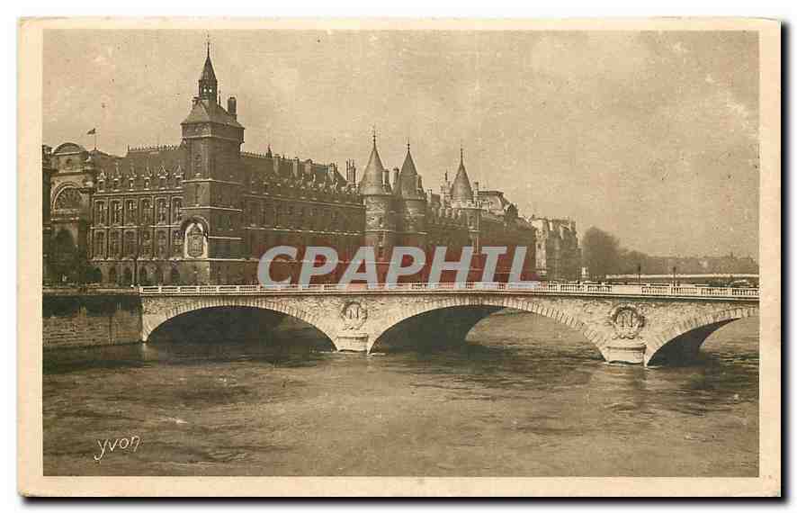 CPA Paris en Flanant le Palais de Justice et le Pont au Change 