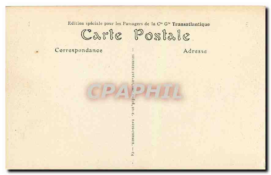 CPA Paris la Place de la Concorde Plaza de la concorde  — Rückseite
