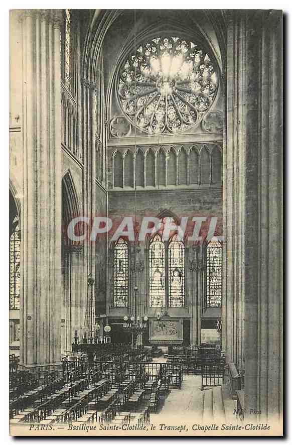 CPA Paris Basilique Sainte Clotilde le Transept Chapelle Sainte Clotilde 