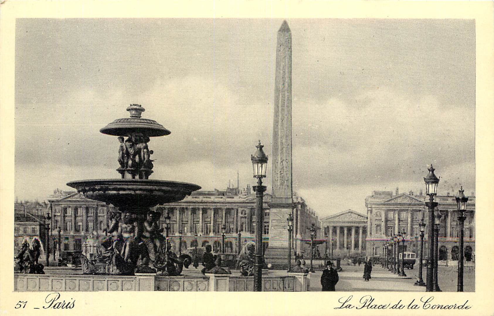 CPA Paris la Place de la Concorde 