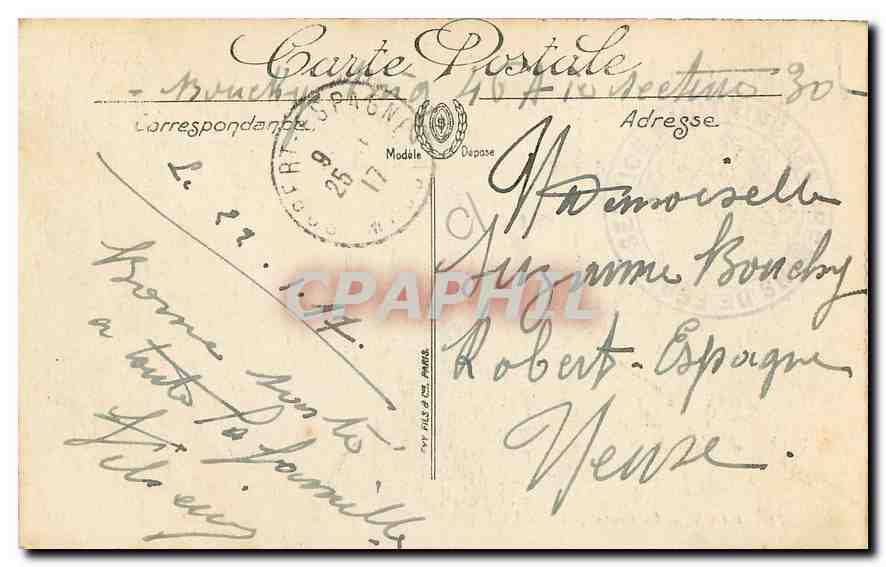 CPA Paris la Conciergerie  — Rückseite