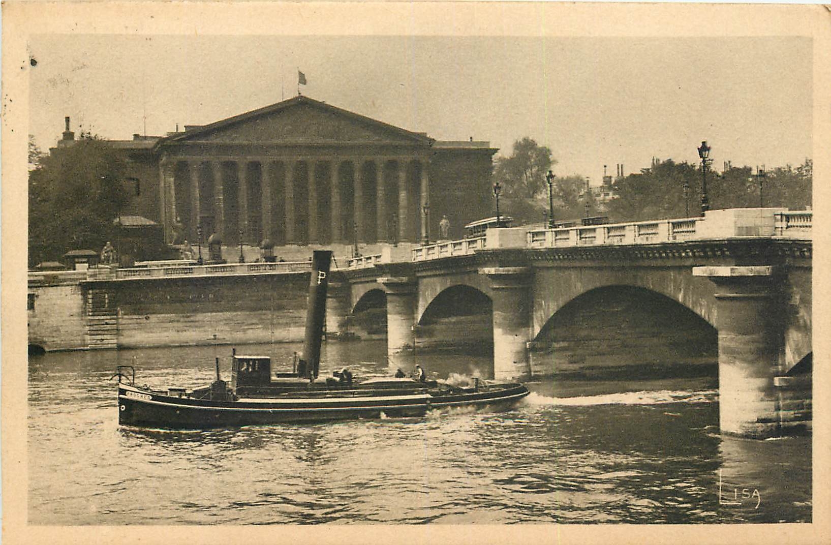 CPA Paris la Chambre des Deputes Bateau