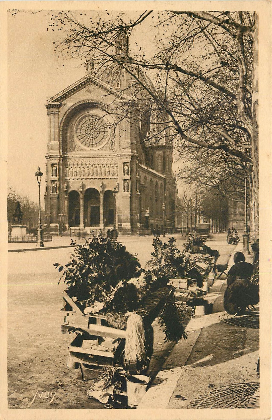 CPA Paris en Flanant l'Eglise Saint Augustin 