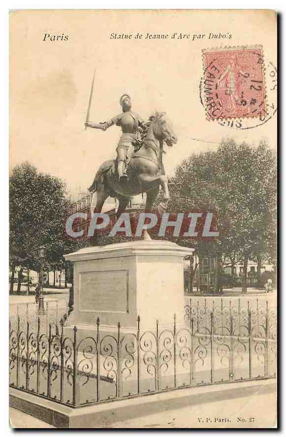 CPA Paris Statue de Jeanne d'Arc Par Dubois 