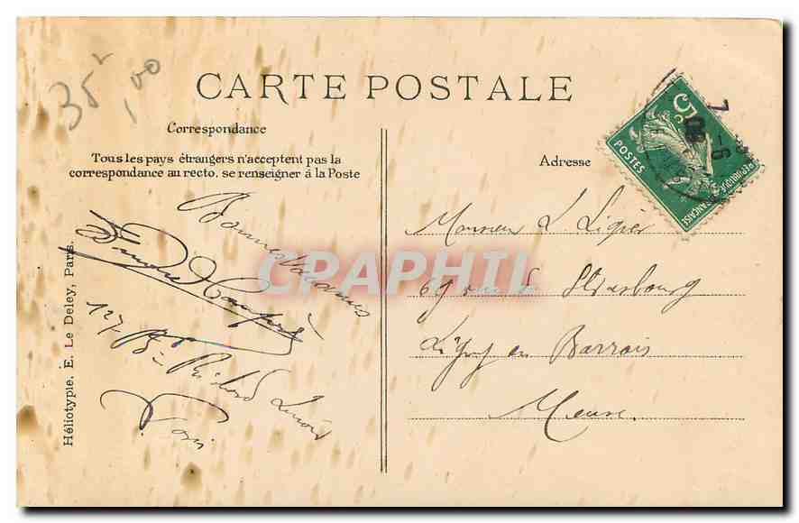 CPA Paris Tour Saint Jacques  — Verso