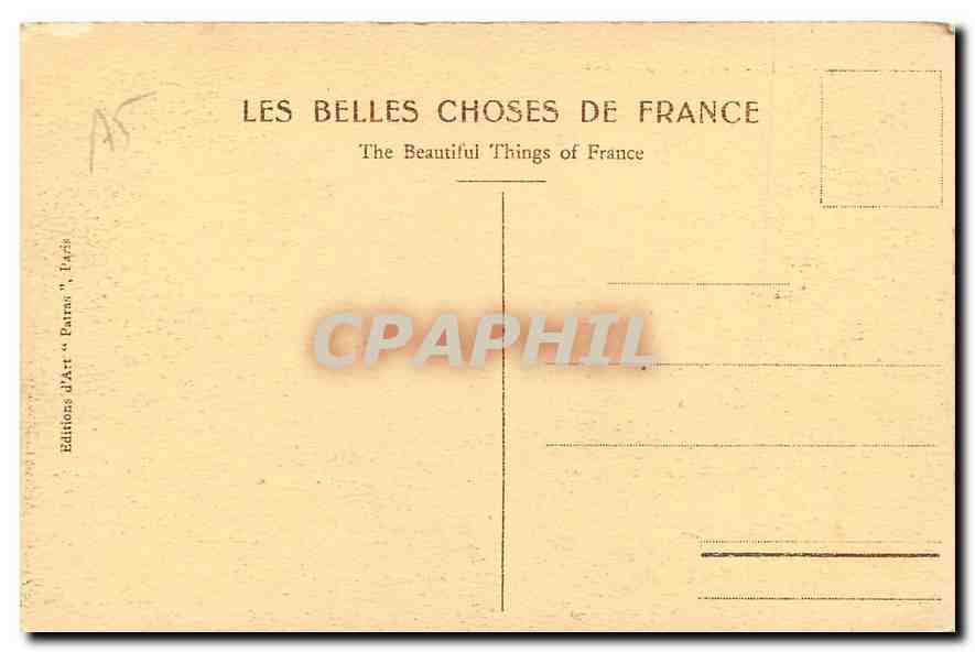 CPA Paris Abside de Notre Dame  — Verso