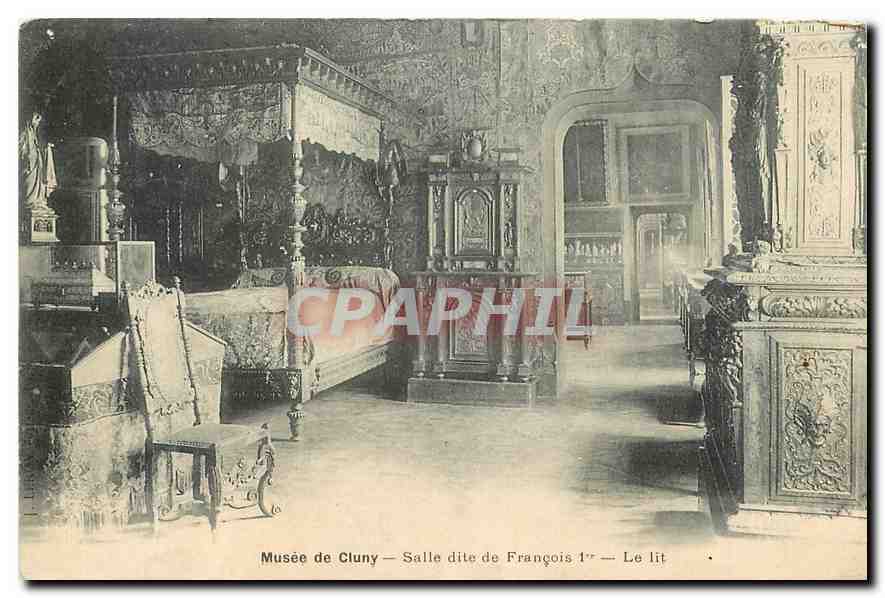 CPA Musee de Cluny Salle dite de Francois 1er le Lit 