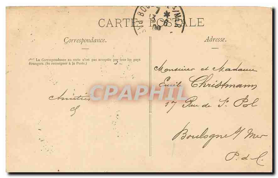 CPA Paris Fontaine de la Place Daumesnil  — Verso