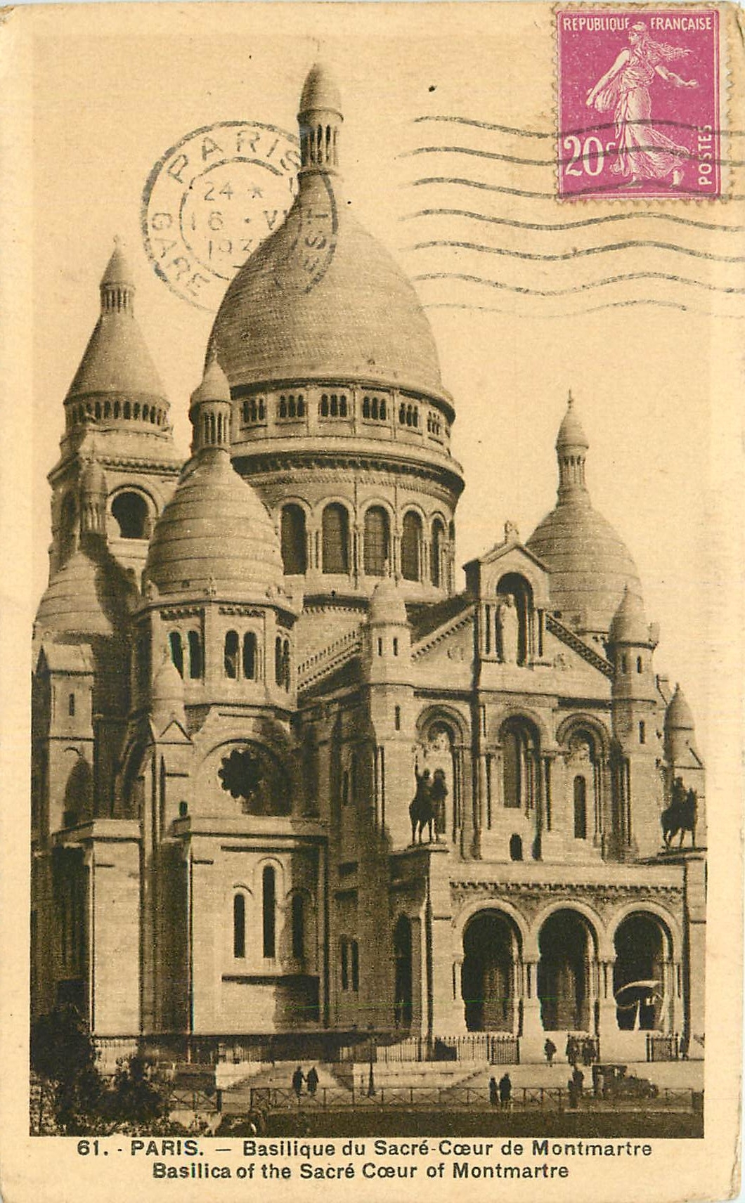 CPA Paris Basilique du Sacre Coeur de Montmartre 