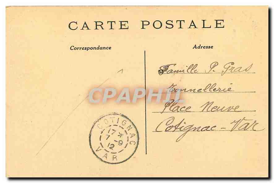 CPA Paris Monument de Gambetta Eleve par Souscription nationale et inaugure le 13 Juillet 1888  — Rückseite