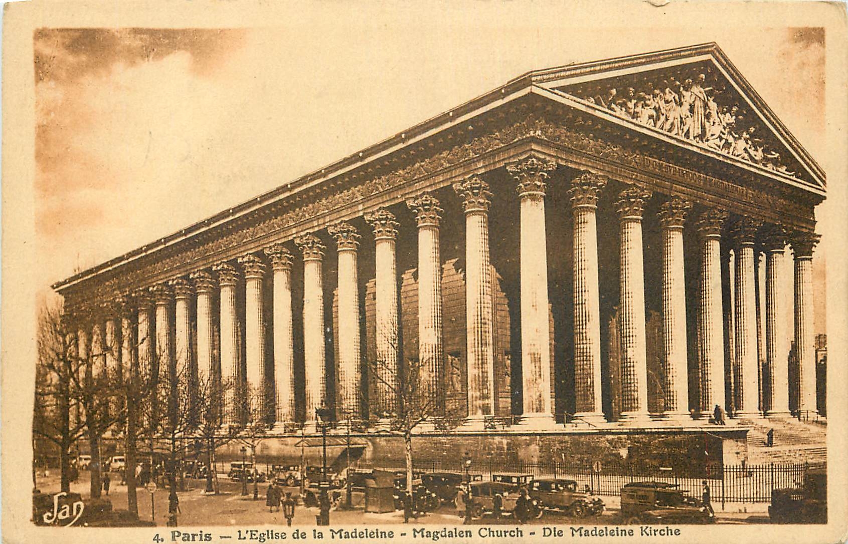 CPA Paris l'Eglise de la Madeleine 