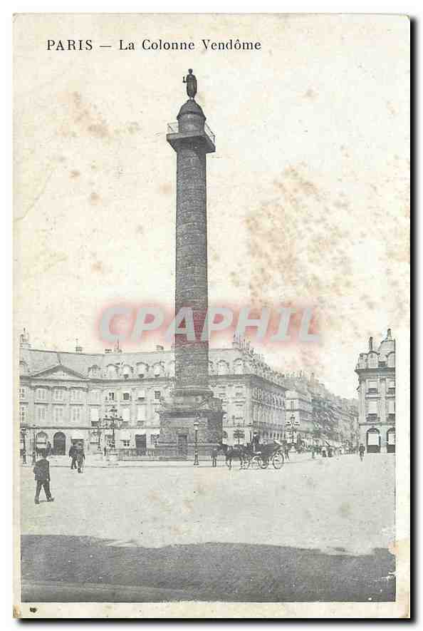 CPA Paris la Colonne Vendome 