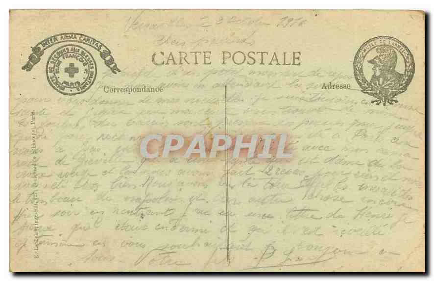 CPA Paris Hotel des Invalides  — Rückseite