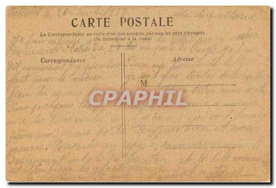 CPA Paris Notre Dame  — Verso