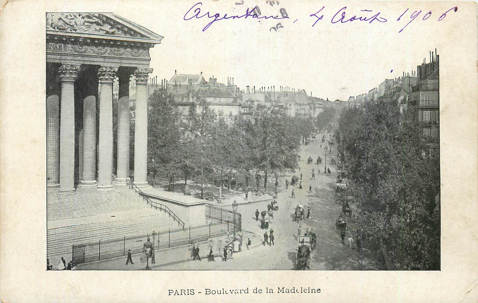 CPA Paris Boulevard de la Madeleine 
