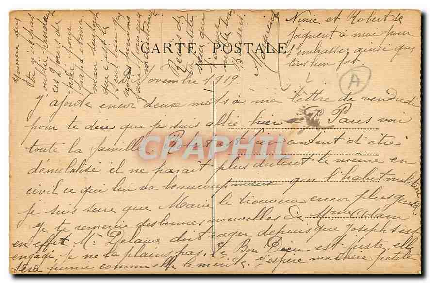 CPA Paris la Bourse  — Rückseite