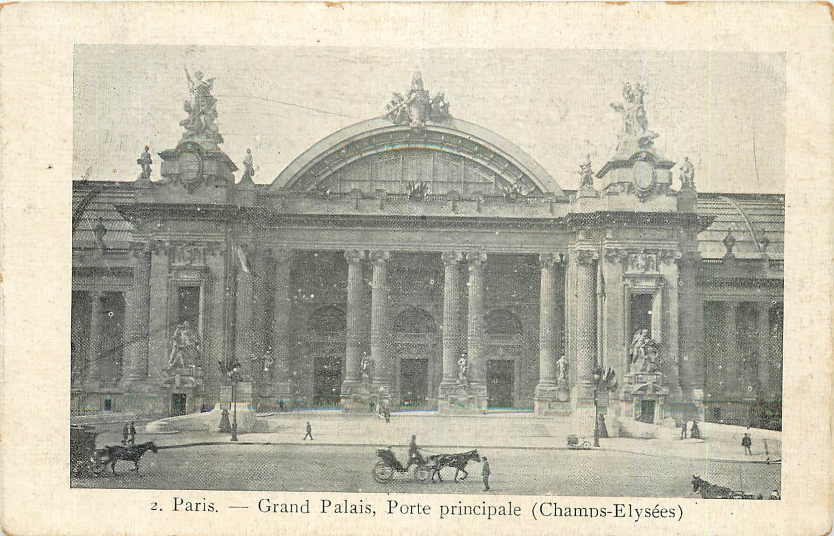 CPA Paris Grand Palais Porte Principale Champs Elysees 