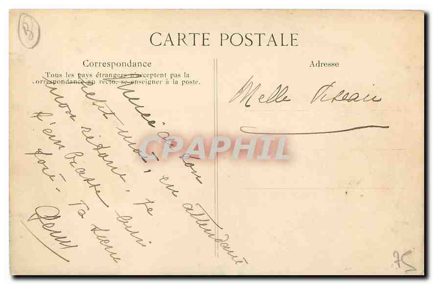 CPA Paris Buttes Chaumont Pont suspendu  — Rückseite