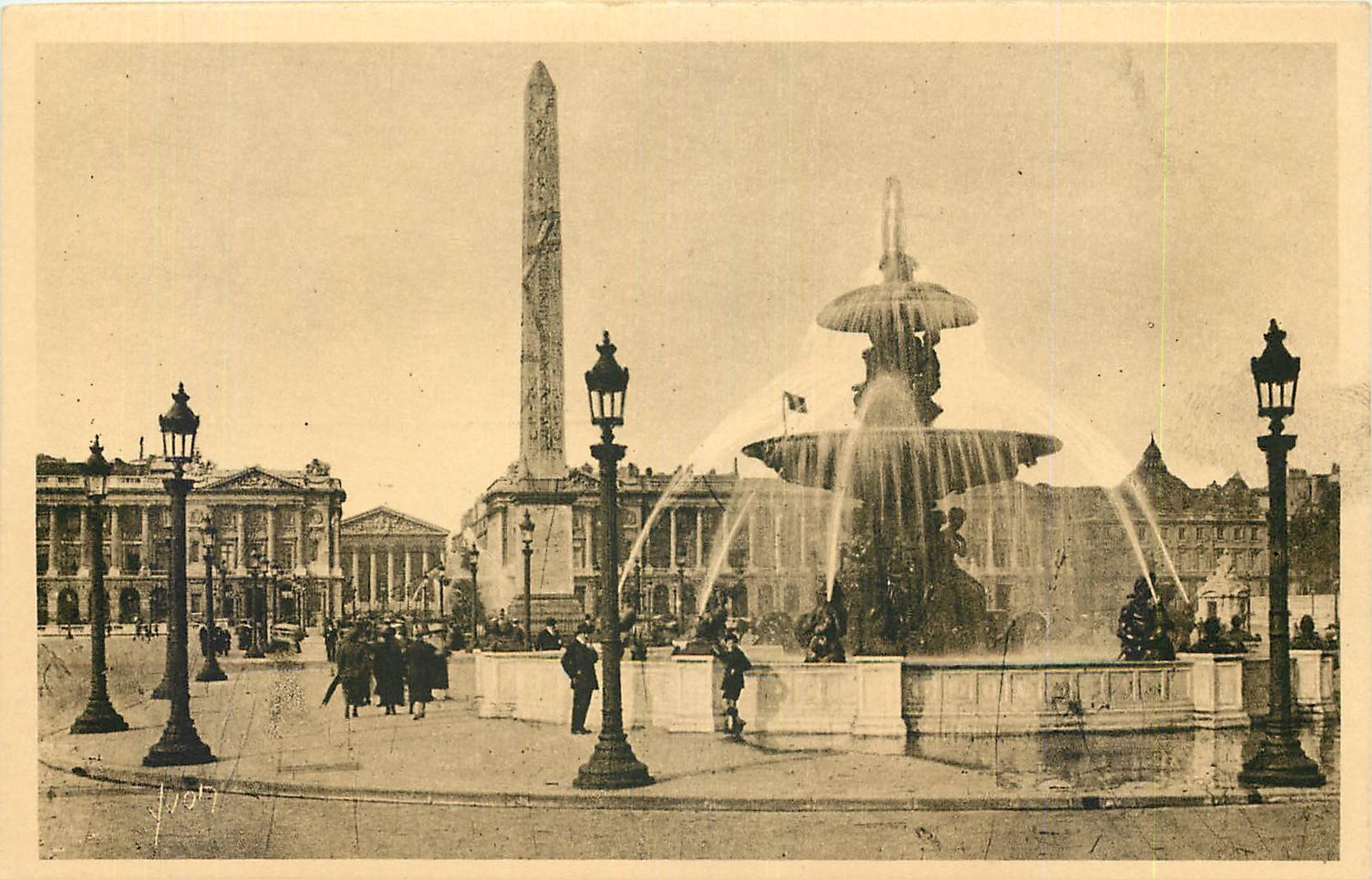CPA Paris en flanant Place de la Concorde 