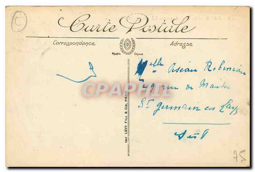 CPA Paris le Pont Alexandre II vers les Invalides  — Verso