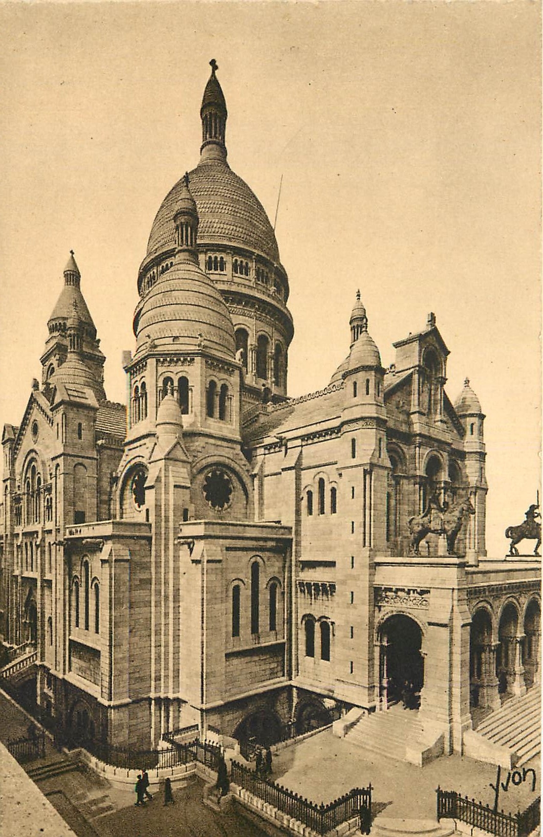 CPA Paris en Flanant la Basilique du Sacre Coeur 