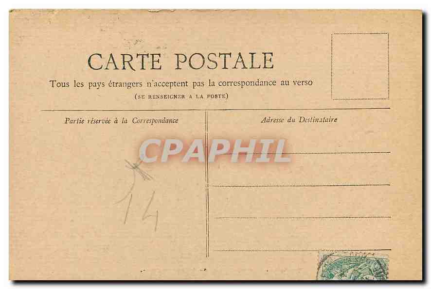 CPA Paris la Fontaine de l'Observatoire  — Rückseite
