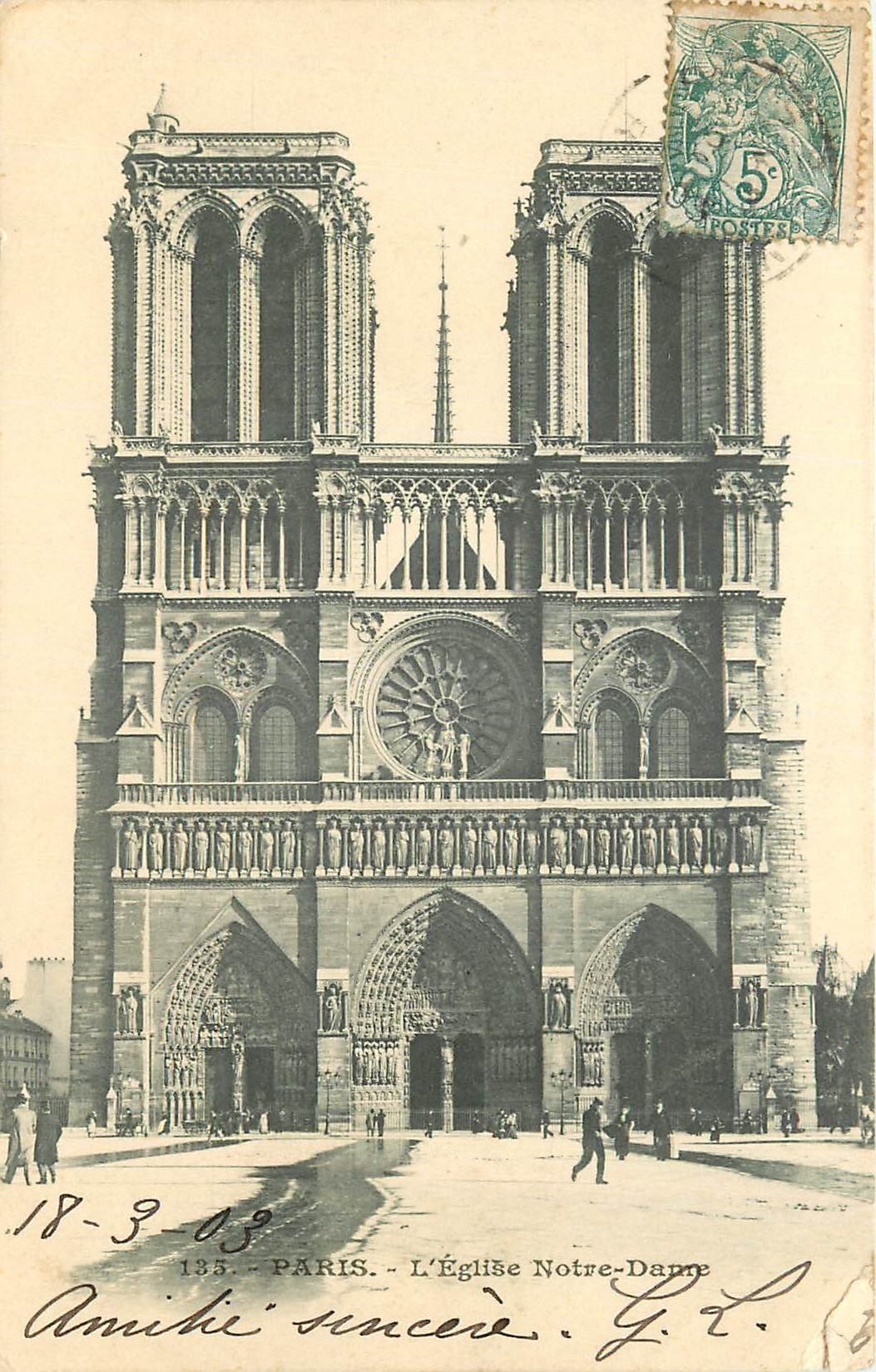 CPA Paris l'Eglise Notre Dame 
