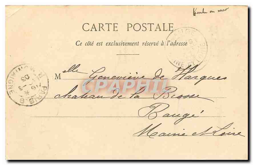 CPA Paris l'Eglise Notre Dame  — Rückseite