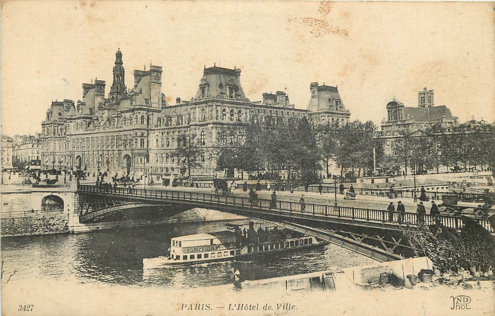 CPA Paris l'Hotel de Ville 