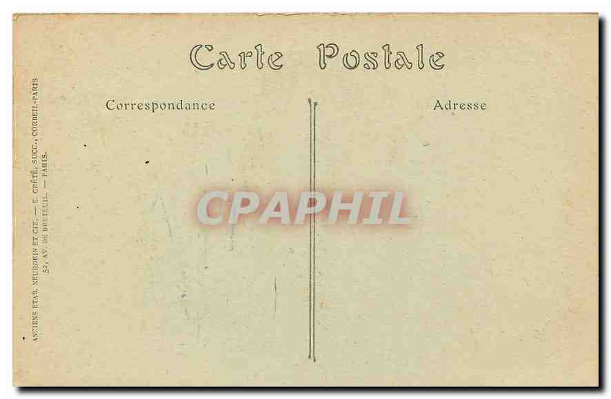 CPA Paris l'Hotel de Ville  — Rückseite