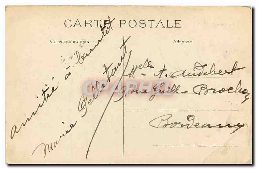 CPA Paris Parc des Buttes Chaumont la Grotte et la Cascade  — Rückseite