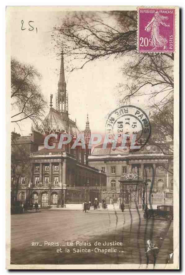 CPA Paris le Palais de Justice et la Sainte Chapelle 