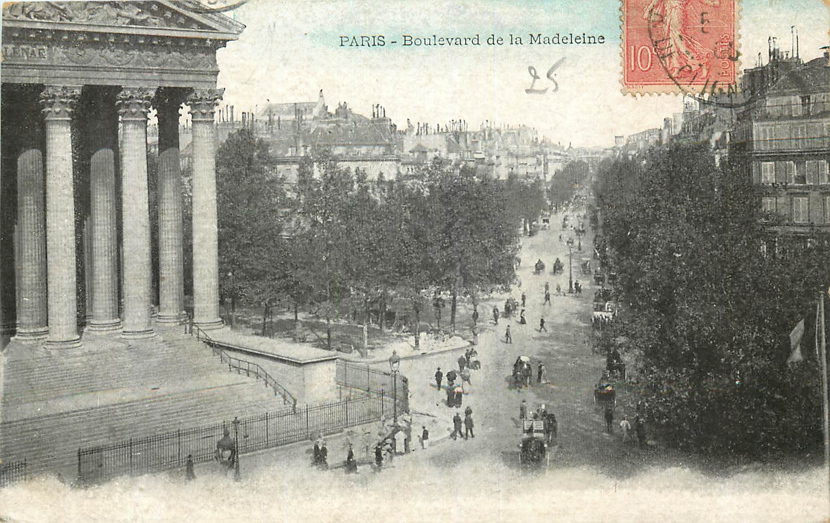CPA Paris Boulevard de la Madeleine 