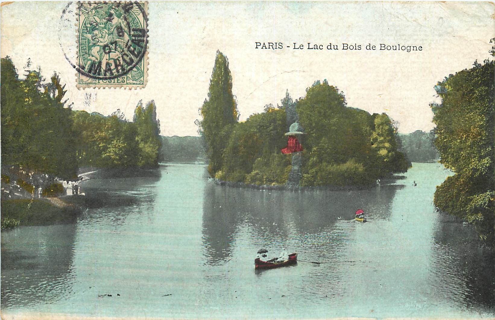 CPA Paris le Lac du Bois de Boulogne 